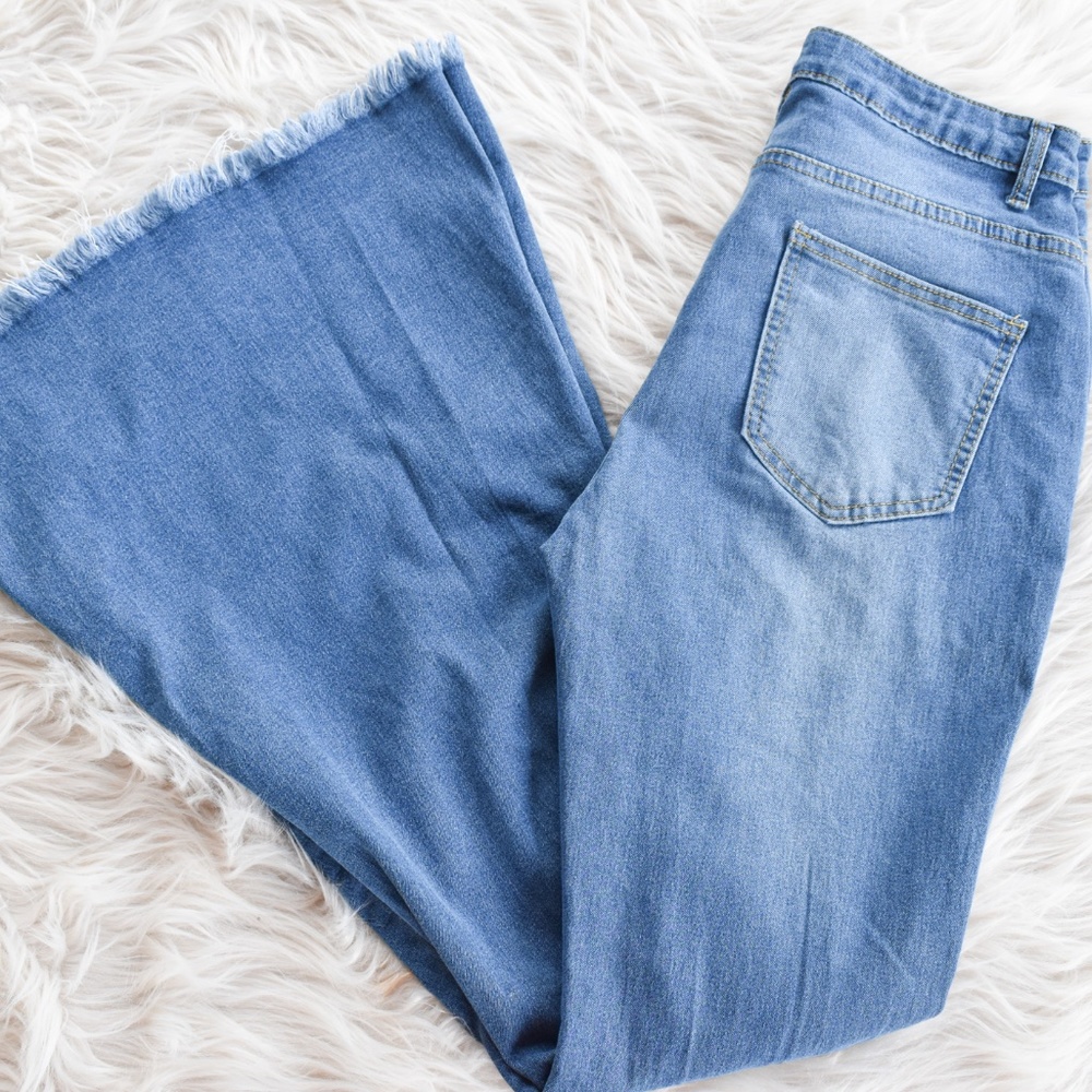 High Waisted Bell Bottom Jeans